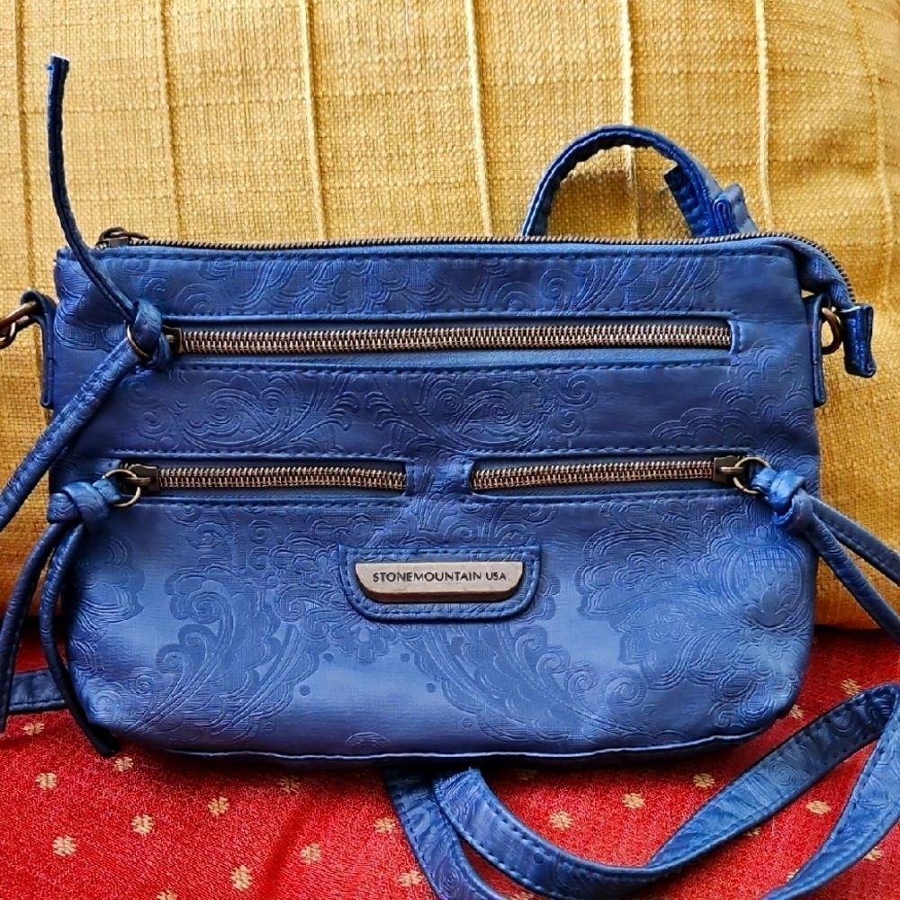Stone Mountain Crossbody Bag with Textured Design